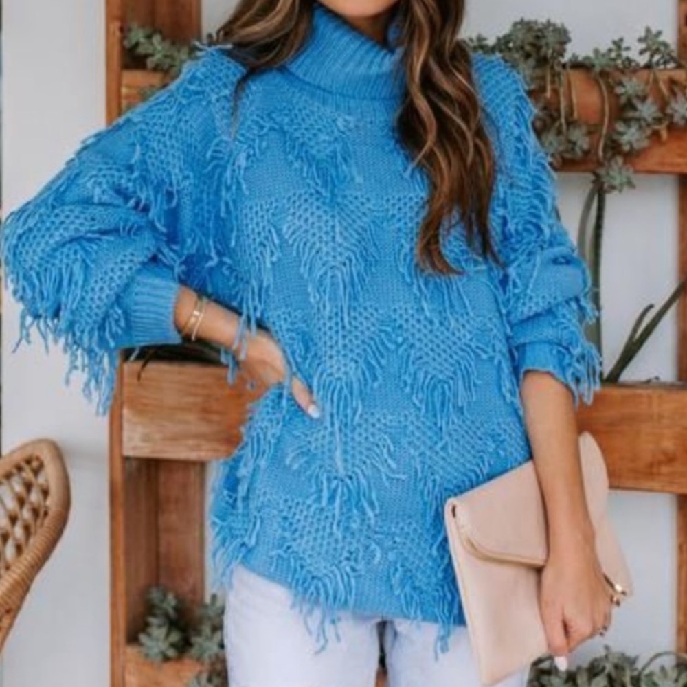 VICI &Merci Fringe Sweater